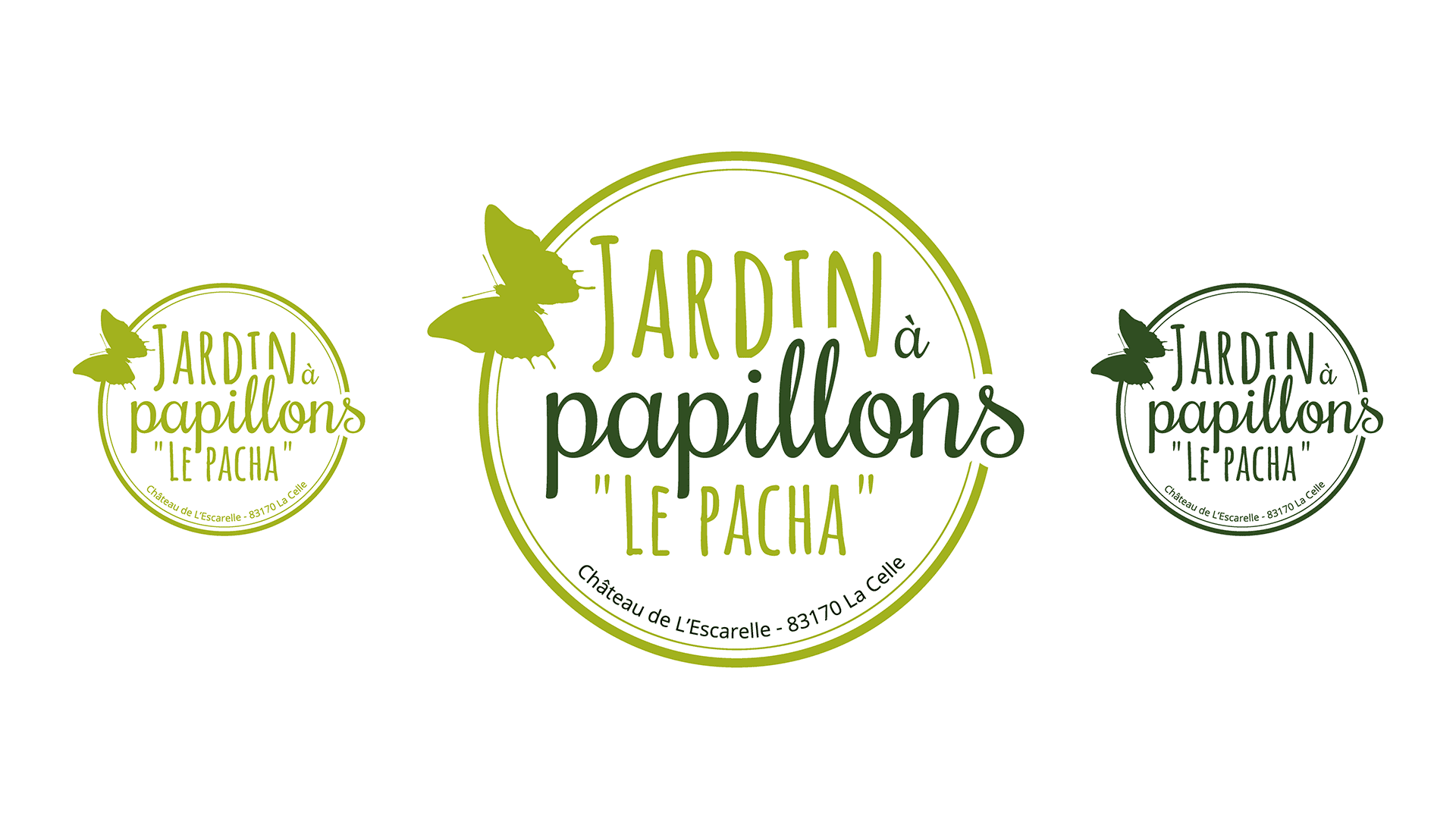 Logo du jardin à papillons "Le Pacha"